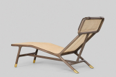 Шезлонг деревянный плетеный Morelato Joyce ясень, кожа, венская соломка Фото 19