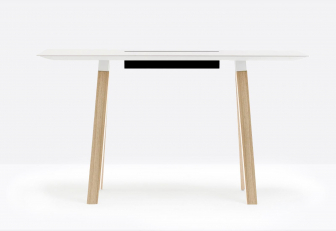 Стол барный с каналом для протяжки проводов Arki-Table CC Wood