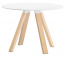 Стол обеденный PEDRALI Arki-Table Wood дуб, компакт-ламинат HPL беленый дуб, белый Фото 1