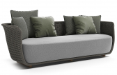 Диван плетеный с подушками Atmosphera Bellagio алюминий, роуп, ткань Фото 1
