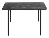 Столик кофейный PEDRALI Blume алюминий, сталь, компакт-ламинат HPL черный, серый мрамор Фото 1