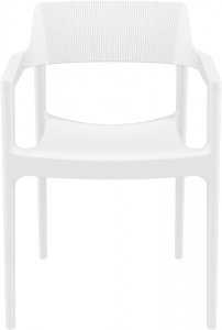 Кресло пластиковое Siesta Contract Tulum стеклопластик, полипропилен белый Фото 9