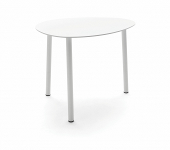 Столик металлический кофейный Grattoni Island алюминий белый Фото 5