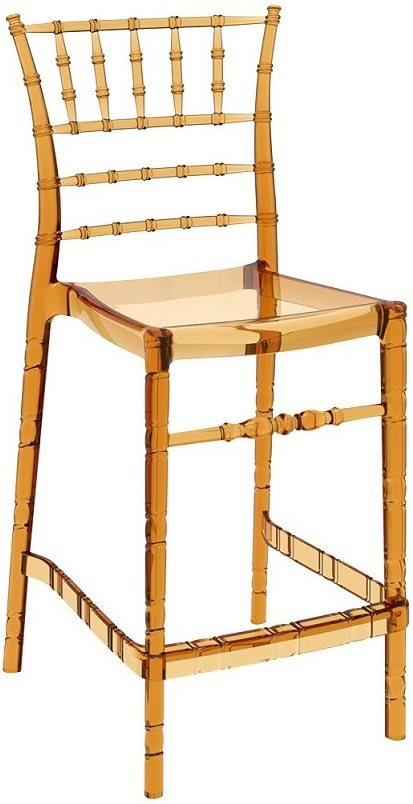 Стул прозрачный полубарный Chiavari Bar 65