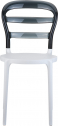 Стул пластиковый Siesta Contract Miss Bibi стеклопластик, поликарбонат белый, черный Фото 7
