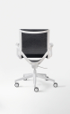 Кресло компьютерное Kastel Key Line алюминий, полипропилен, полиэстер, полиамид, ткань белый, черный Фото 5