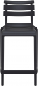 Стул пластиковый полубарный Siesta Contract Helen Bar 65 стеклопластик черный Фото 7