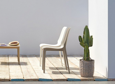 Комплект пластиковых стульев Scab Design Ginevra Set 6 стеклопластик лен Фото 5