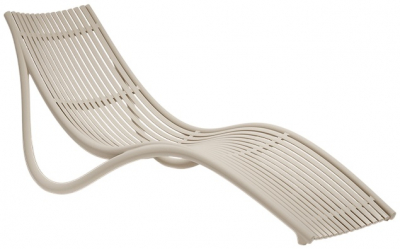 Лежак пластиковый Vondom Ibiza Basic полипропилен, стекловолокно слоновая кость Фото 1
