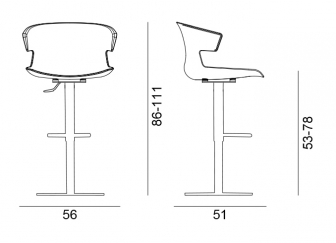 Кресло с обивкой барное-thumbs-Фото3