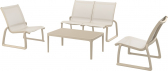 Комплект пластиковой мебели Siesta Contract Pacific Lounge стеклопластик, текстилен бежевый Фото 1