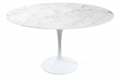 Стол обеденный дизайнерский Proiezione Tulip алюминий, мрамор Фото 7