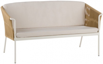 Диван двухместный плетеный с подушками-thumbs-Фото1