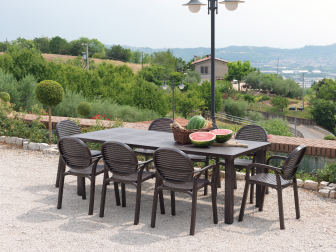 Кресло пластиковое Gardenia, кофе