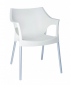 Кресло пластиковое Resol Pole armchair алюминий, полипропилен белый Фото 1