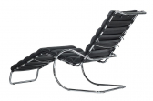 Шезлонг дизайнерский Proiezione MR сталь, кожа Фото 7