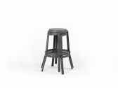 Табурет пластиковый барный Nardi Stack Maxi стеклопластик базальт Фото 8
