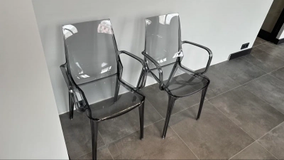 Кресло прозрачное Scab Design Vanity поликарбонат дымчатый Фото 7