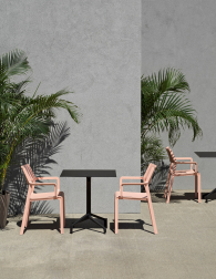 Кресло пластиковое Trill Armchair, розовый