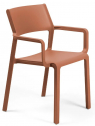 Кресло пластиковое Trill Armchair, кирпичный