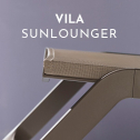 Шезлонг металлический текстиленовый Ibiza Vila алюминий, стеклопластик, текстилен тортора Фото 5