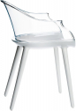 Кресло пластиковое Magis Cyborg поликарбонат белый, прозрачный Фото 3