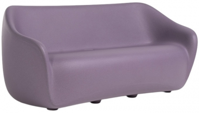 Диван пластиковый двухместный SLIDE Reborn Standard полиэтилен ирис фиолетовый Фото 1