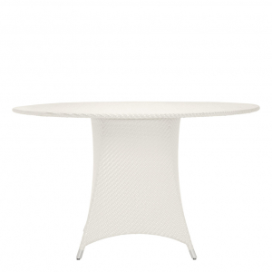 Стол плетеный обеденный JANUS et Cie Amari алюминий, искусственный ротанг известняковый Фото 3