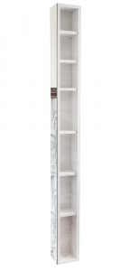 Поворотный зеркальный шкаф Shelf.On Иглу Шелф ЛДСП беленый дуб Фото 2