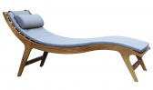 Лежак деревянный La Romana Legno Onda ироко Фото 3