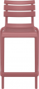 Стул пластиковый полубарный Siesta Contract Helen Bar 65 стеклопластик марсала Фото 7