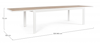 Стол металлический обеденный раздвижной-thumbs-Фото3