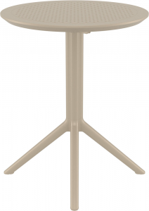 Стол пластиковый складной Siesta Contract Sky Folding Table 60 сталь, пластик бежевый Фото 11
