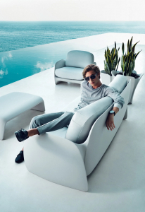 Кресло пластиковое с подушкой Vondom Pezzettina Basic полиэтилен, ткань Фото 9