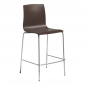 Стул барный пластиковый Scab Design Alice Barstool сталь, технополимер хром, какао Фото 1
