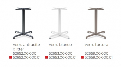 Подстолье металлическое Nardi Calice Alu Special алюминий антрацит Фото 3