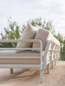 Диван пластиковый с подушками Nardi Maximo 2 стеклопластик, Sunbrella гипс, жемчуг Фото 10