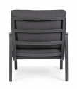 Кресло металлическое с подушками Garden Relax Jalisco алюминий, тик, акрил антрацит, тик, темно-серый Фото 5