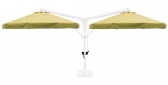 Зонт профессиональный двухкупольный Ø3х6 м THEUMBRELA SEMSIYE EVI Double Banana T алюминий, полиэстер бежевый Фото 11