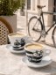 Кофейные пары для капучино Ancap Giotto фарфор деколь Italia in Bici Фото 3