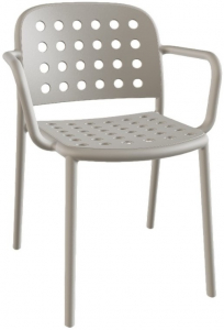 Кресло пластиковое PAPATYA Bomonti-K стеклопластик светло-серый Фото 1