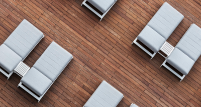 Шезлонг-лежак мягкий Grattoni Bite  алюминий, ткань sunbrella белый, светло-серый Фото 12