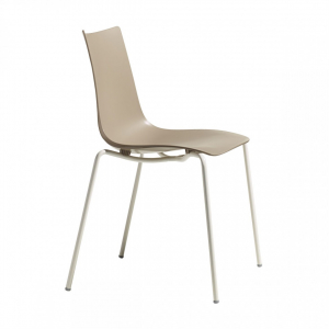 Стул пластиковый Scab Design Zebra Technopolymer 4 legs сталь, технополимер лен, тортора Фото 4