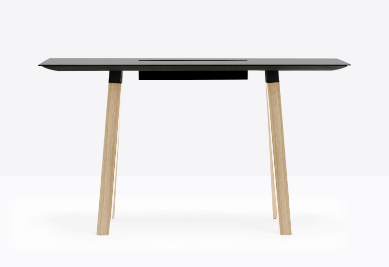 Стол барный с каналом для протяжки проводов Arki-Table CC Wood