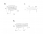 Комплект пластиковой мебели Siesta Contract Portofino Lounge стеклопластик, полипропилен, полиэстер белый, светло-коричневый Фото 2