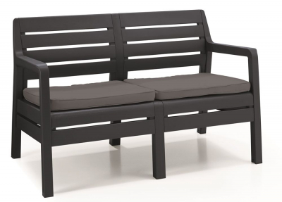 Комплект пластиковой мебели Keter Delano set with Lima table 160 полипропилен графит, серый Фото 7