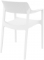 Кресло пластиковое Siesta Contract Tulum стеклопластик, полипропилен белый Фото 8