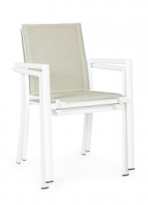 Кресло текстиленовое Garden Relax Konnor алюминий, текстилен белый Фото 7
