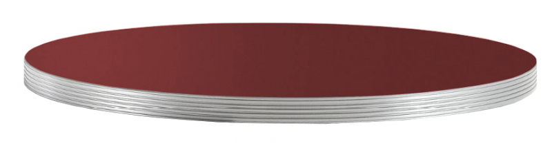 Столешница круглая Laminate Silver Edge