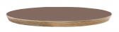 Столешница круглая PEDRALI Laminate Plywood Edge фанера, ламинат коричневый Фото 1